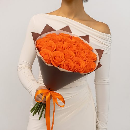 Букет «Огненные розы»