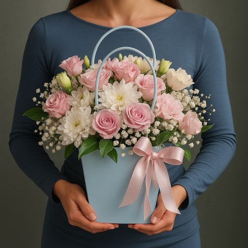 Композиция в коробке «Свидание мечты»