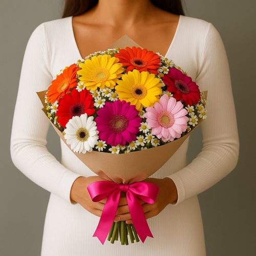 Букет «Яркие герберы»